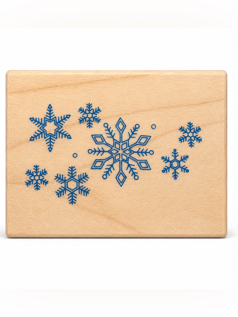 Vintage 1993 Hero Arts Snowflake Border Wooden Rubber Stamp